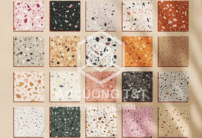 Tạo điểm nhấn cho nhà tắm bằng mẫu đá Terrazzo