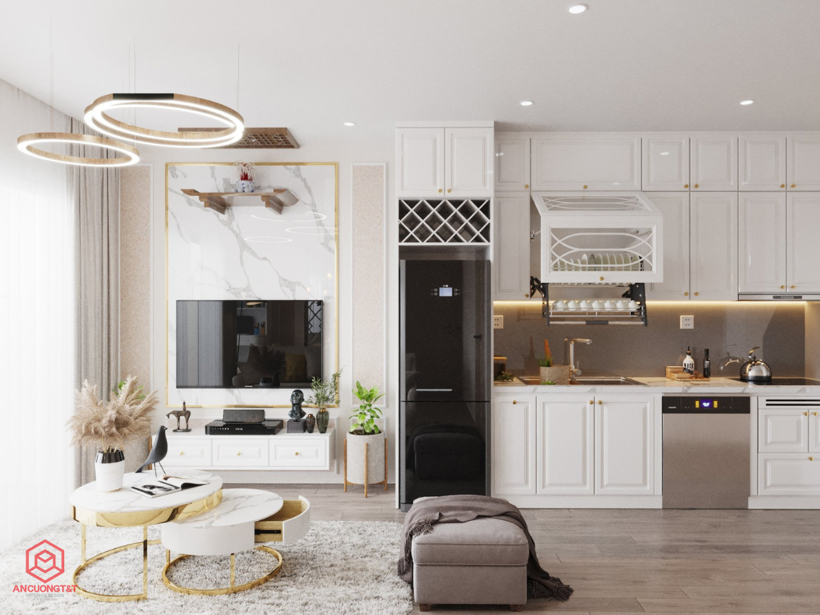 Thiết Kế Nội Thất Chung Cư Tân Cổ Điển