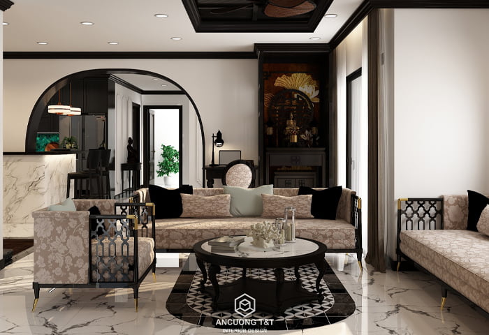 Cải tạo đập thông 2 căn hộ với phong cách Indochine tinh tế