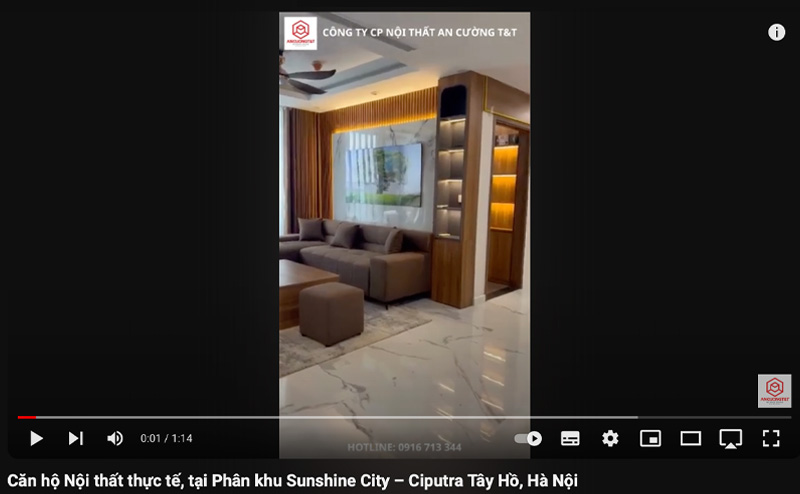 Review nội thất căn hộ Sunshine City – Ciputra Tây Hồ