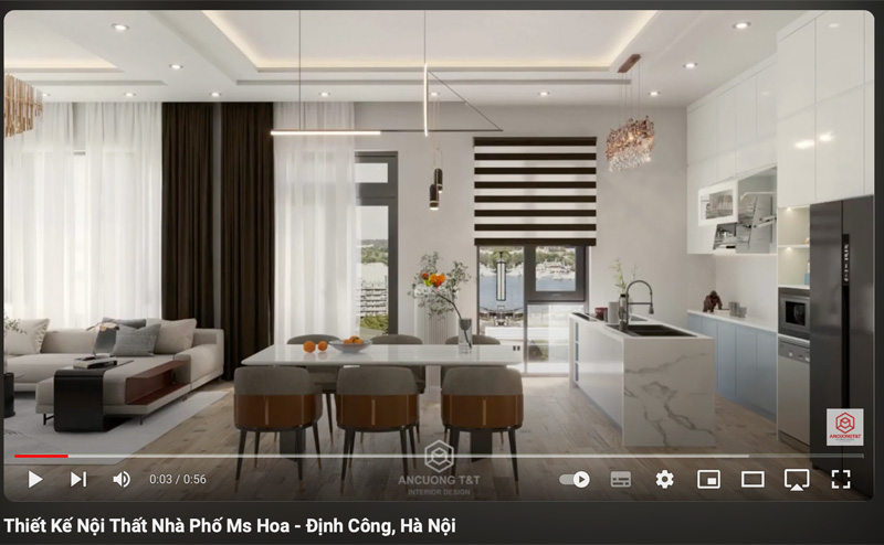 Thiết Kế Nội Thất Nhà Phố Ms Hoa – Định Công, Hà Nội