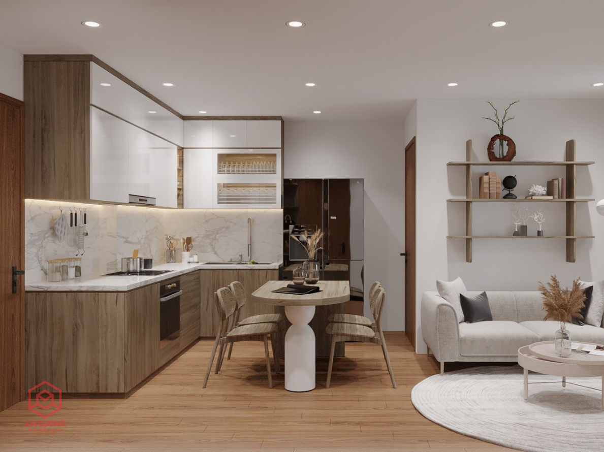 Tủ Bếp Laminate Theo Phong Cách Nhật Bản