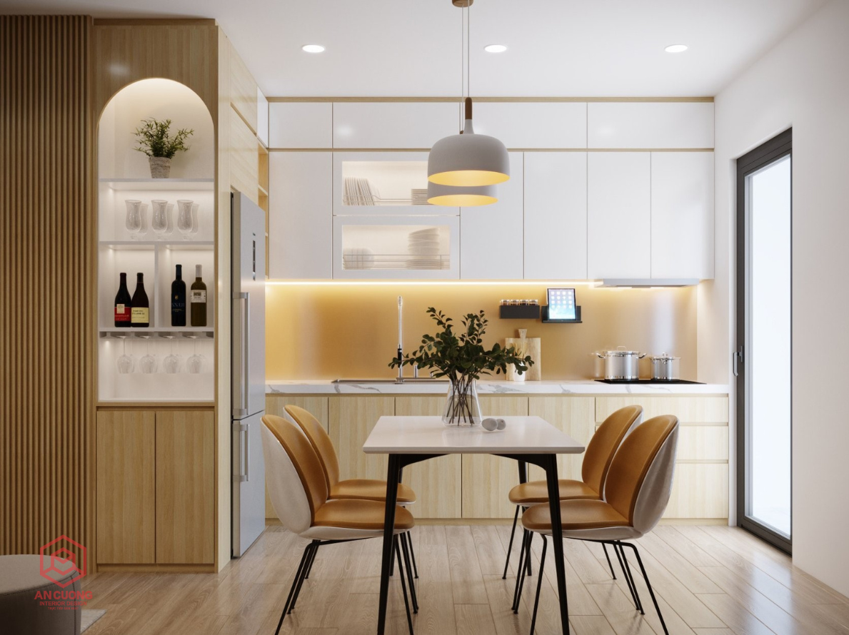 Tủ Bếp Laminate Hiện Đại Sang Trọng