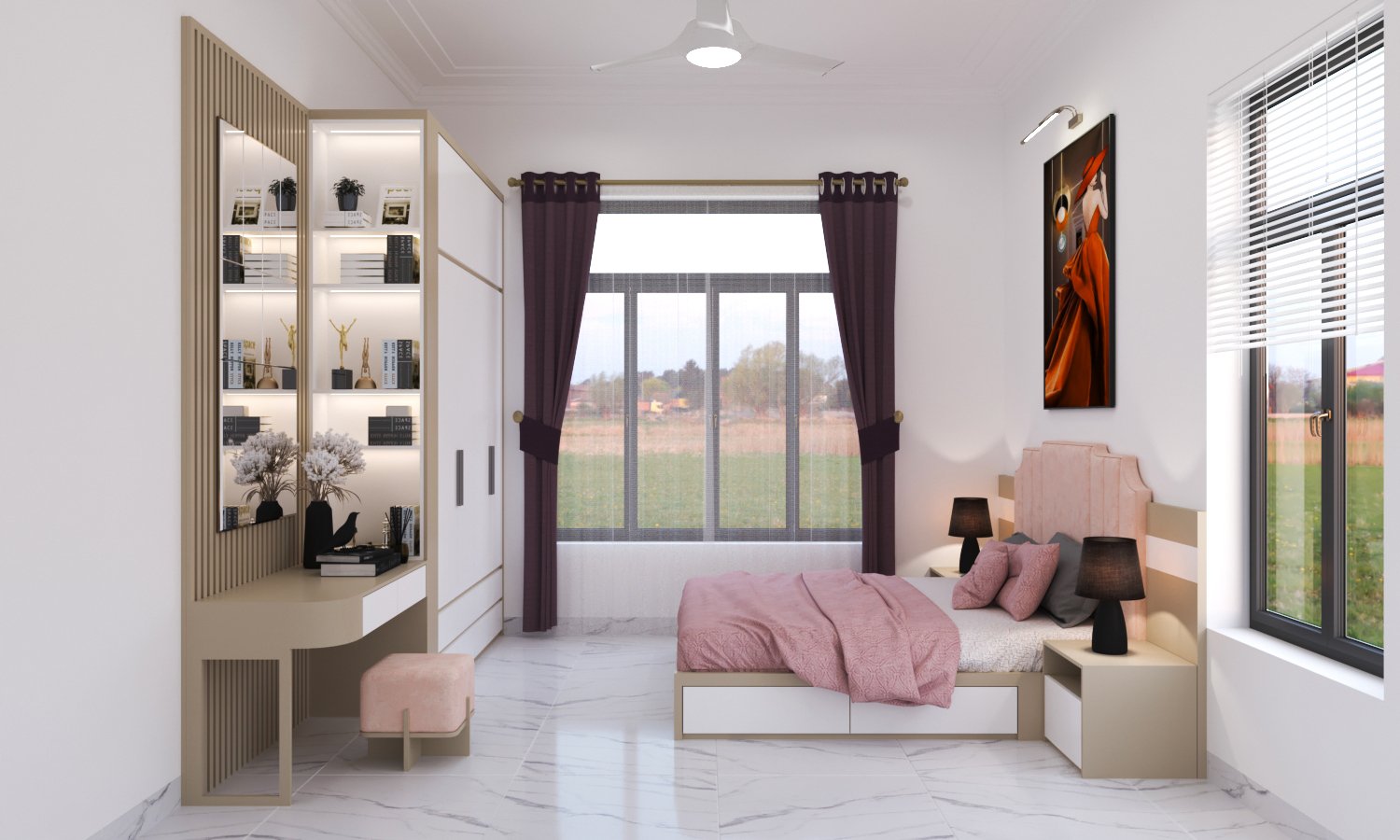 Bộ Nội Thất Phòng Ngủ 14m2 - Nội Thất An Cường