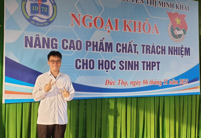 Nam sinh Hà Tĩnh nhận học bổng toàn phần vào Trường đại học FPT