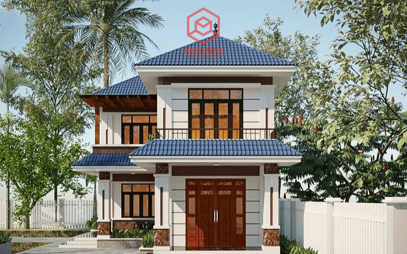 Cấu trúc mẫu nhà 2 tầng đẹp gồm 1 tầng trệt và 1 tầng lầu