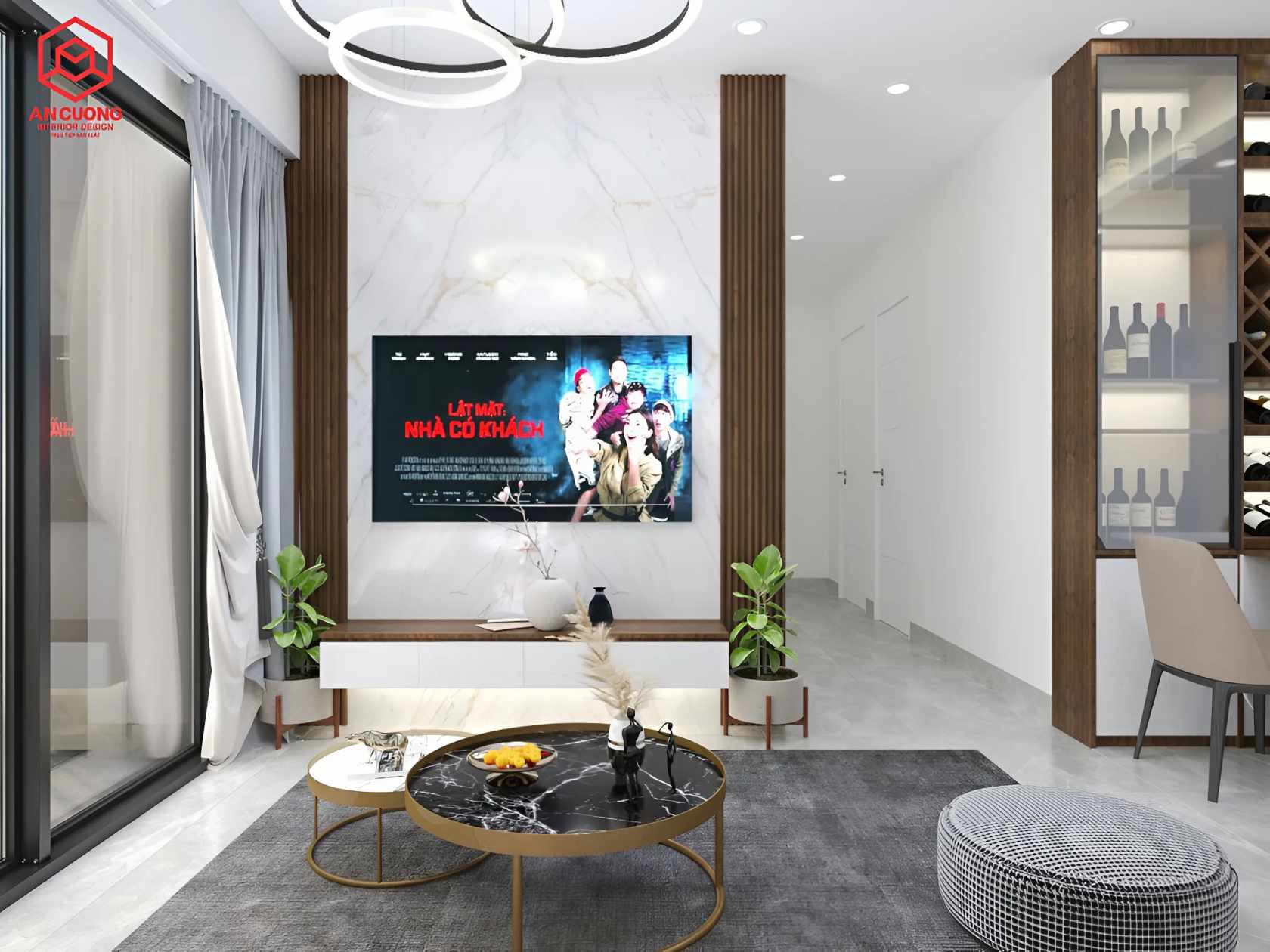 nội thất chung cư Ruby 75m2