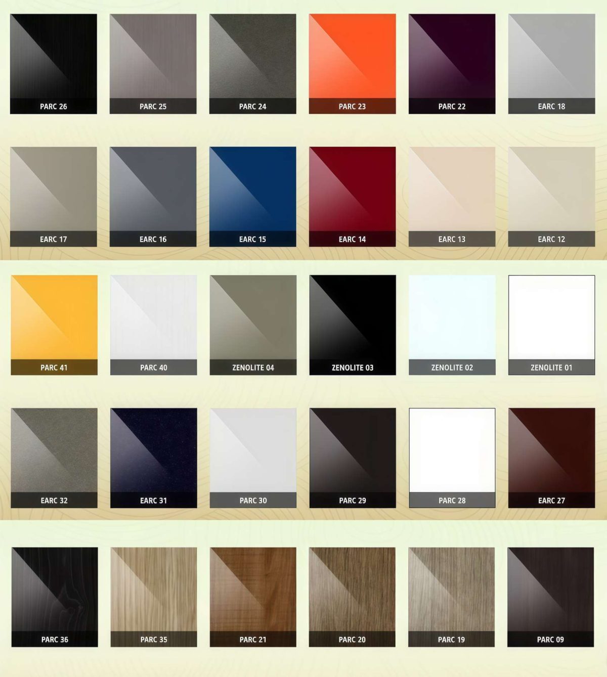 Cập nhật bảng màu gỗ công nghiệp MDF mới nhất 2025