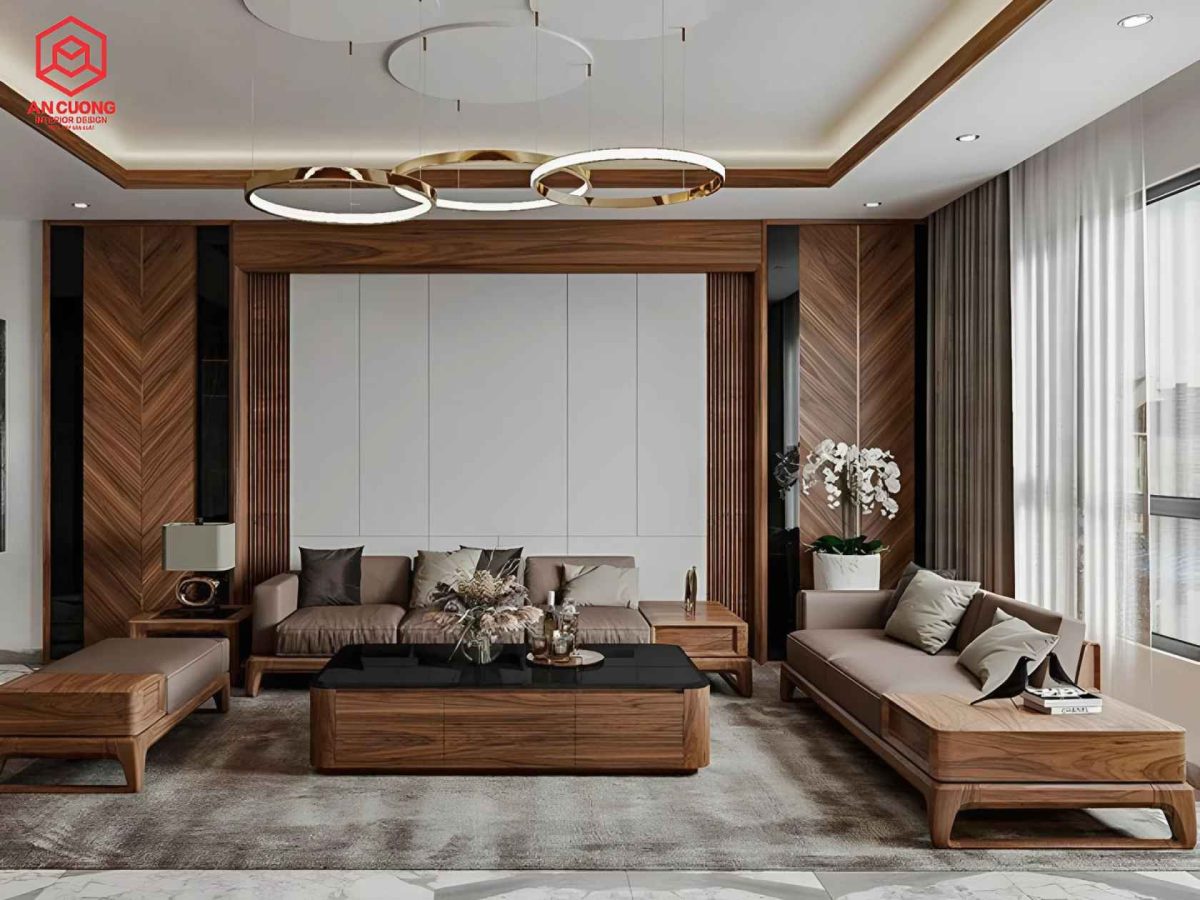 Top 3 màu gỗ công nghiệp đẹp cho phòng khách