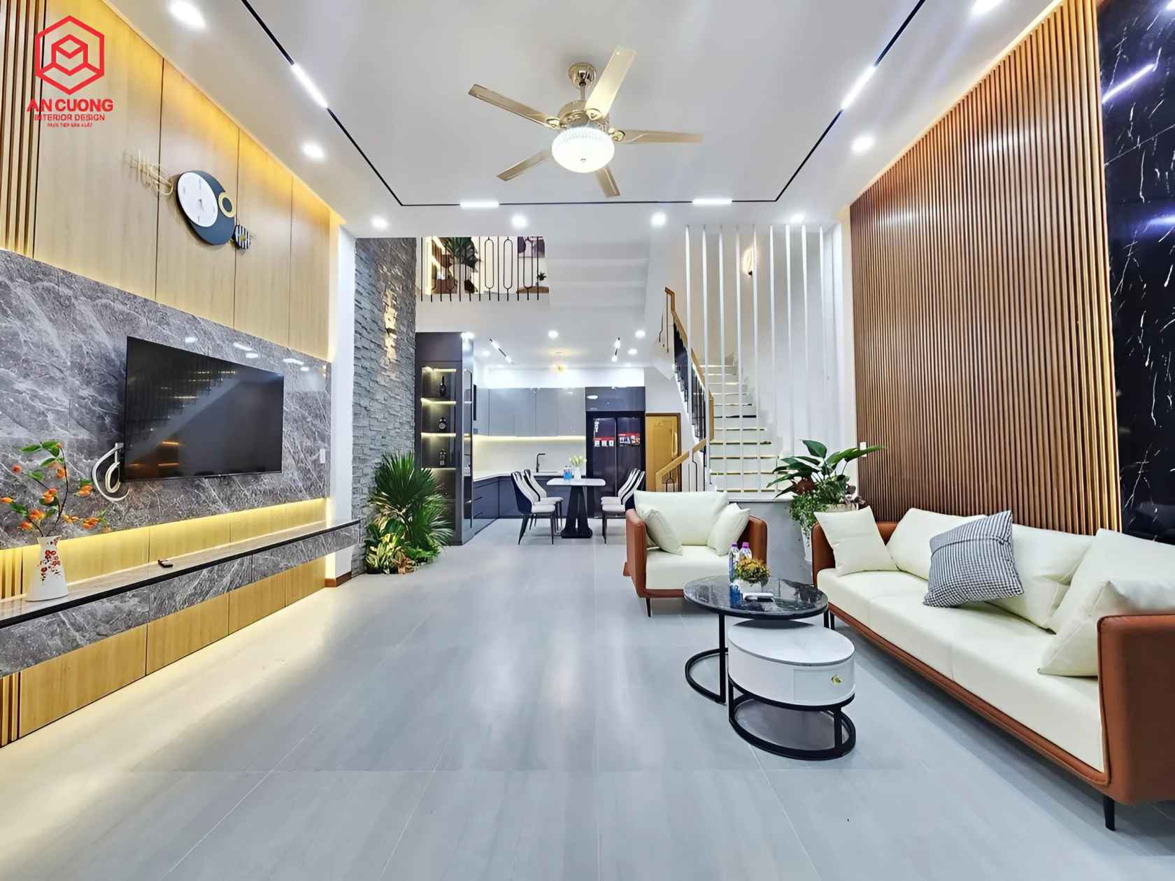 Mẫu phòng thờ đẹp của thiết kế nội thất nhà 2 tầng hiện đại