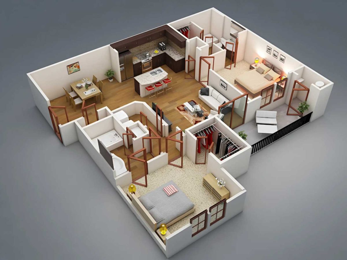 Thiết kế chung cư mini 80m2 hiện đại nhất 2025