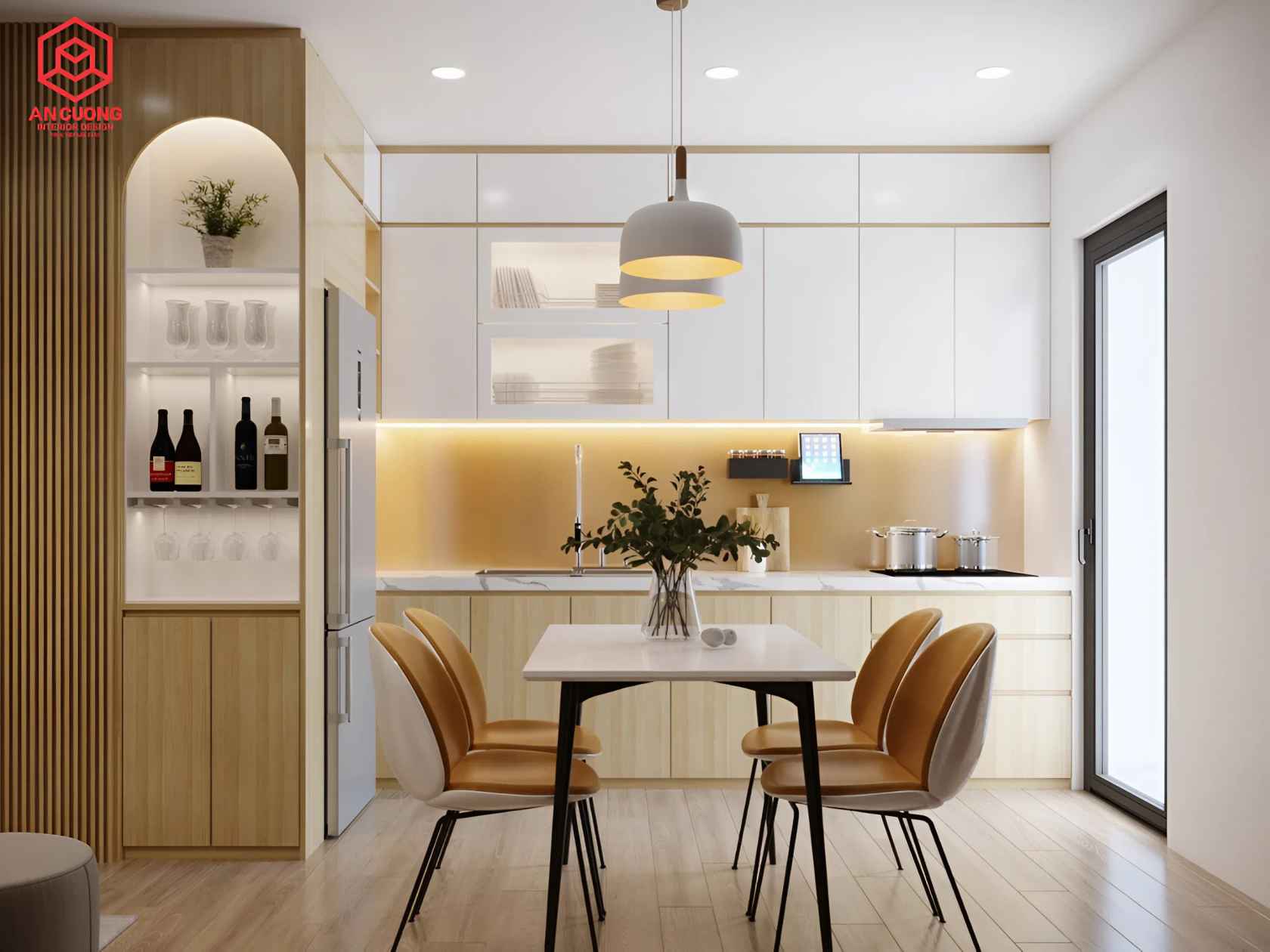 Dự án thiết kế nội thất phòng bếp của Nội Thất An Cường