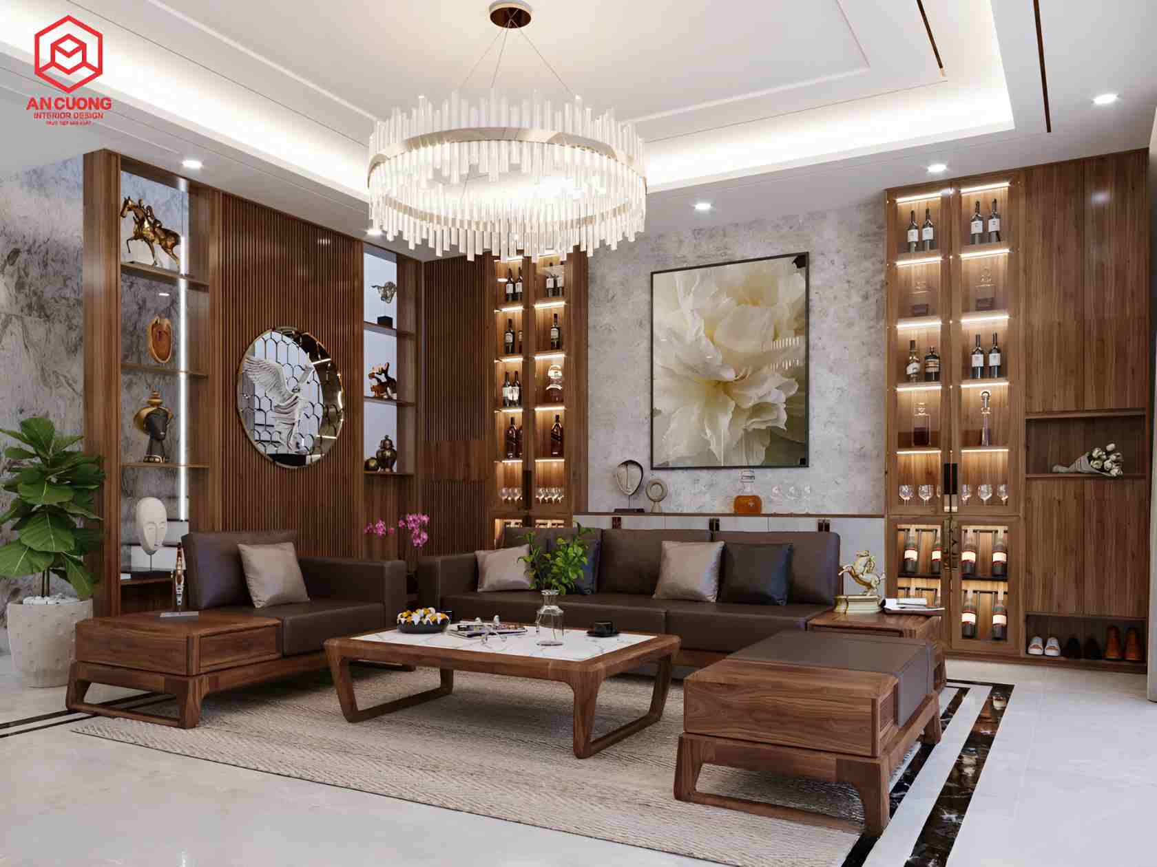 Dự án thiết kế nội thất biệt thự của Nội Thất An Cường