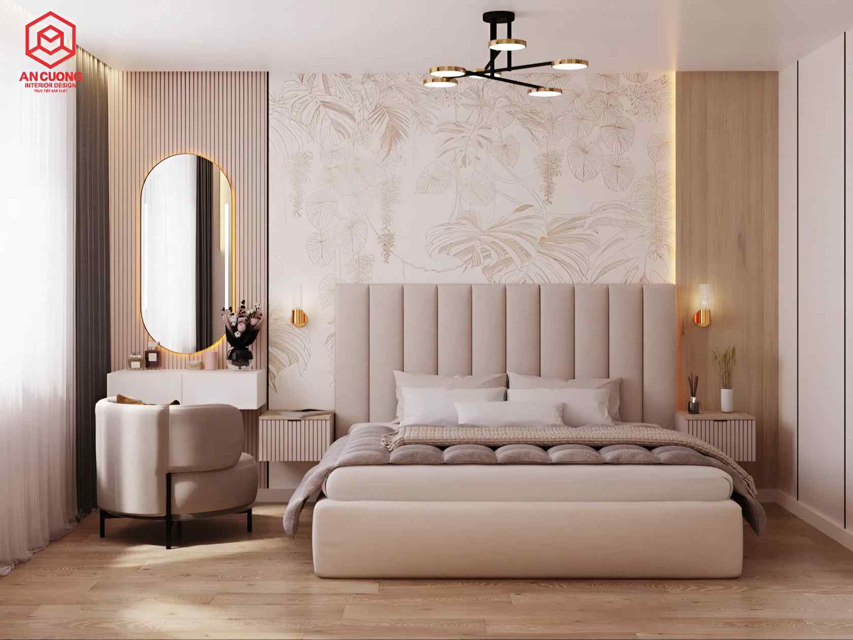 Thiết kế thi công nội thất phòng ngủ Bắc Ninh