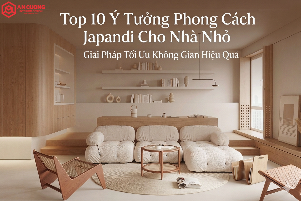 Top 10 phong cách japandi cho nhà nhỏ