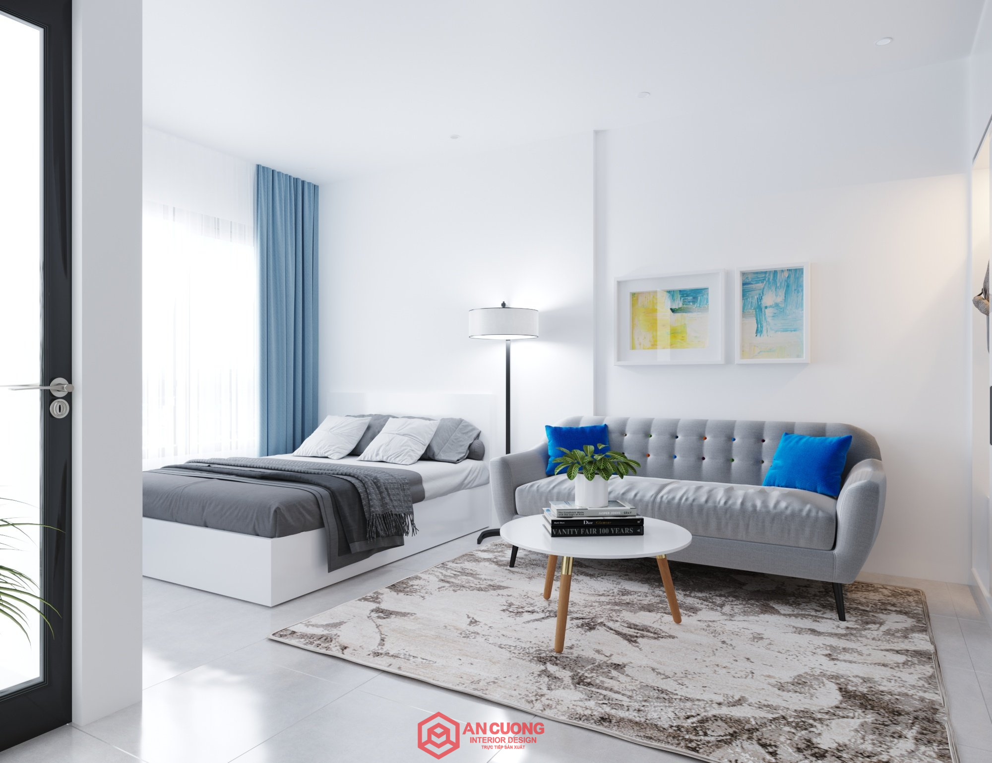 Căn hộ studio do Nội thất An Cường thực hiện