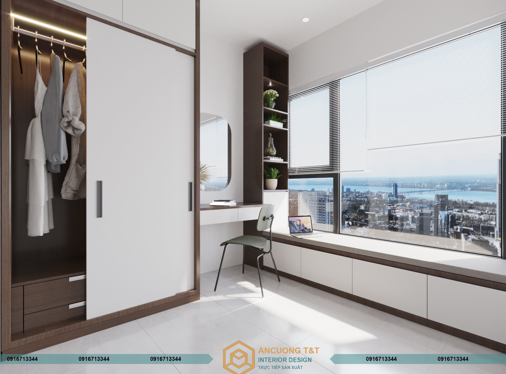 Căn hộ studio tại S302 Vinhomes Smart City do Nội thất An Cường thực hiện
