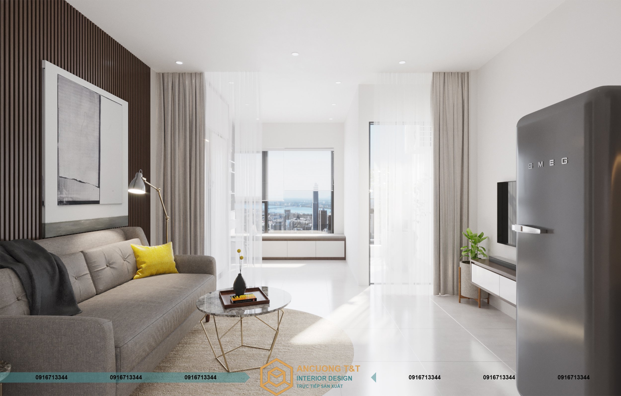 Căn hộ studio tại S302 Vinhomes Smart City do Nội thất An Cường thực hiện