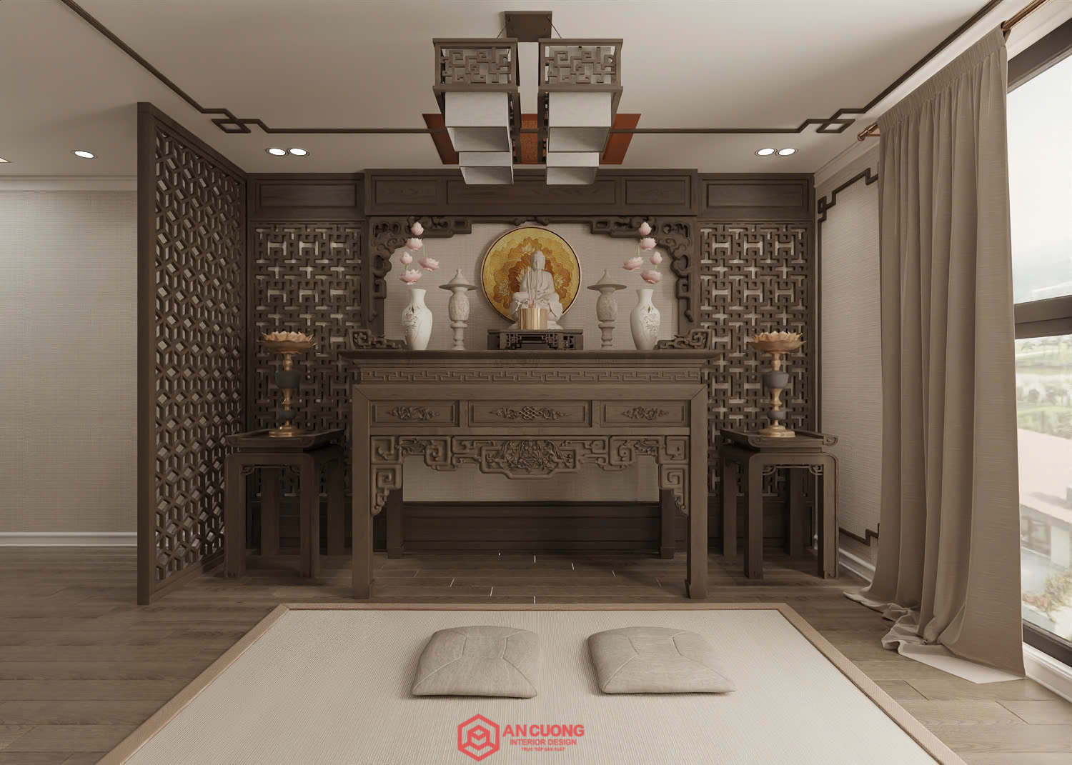 Thiết kế phòng thờ
