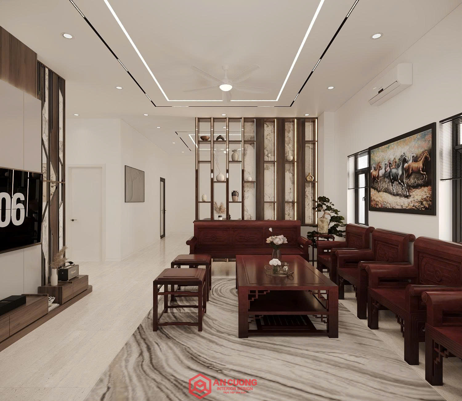 Thiết kế nội thất nhà phố Hưng Yên do Nội thất An Cường thực hiện