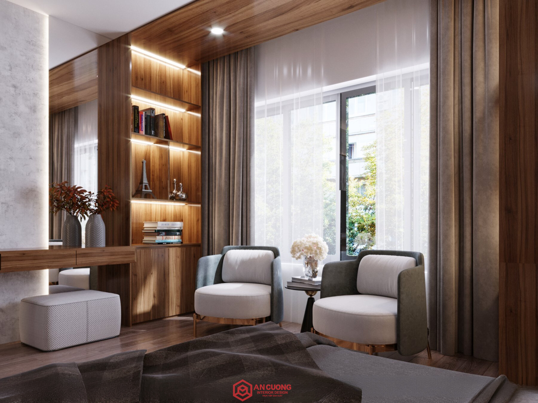 Biệt thự gỗ óc chó