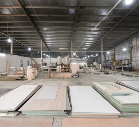 Vật liệu gỗ công nghiệp sử dụng tại nhà máy An Cường