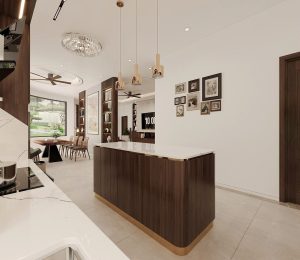 Không gian sinh hoạt chung biệt thự Hưng Yên