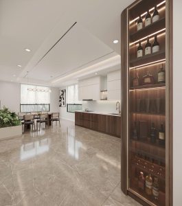 Thiết kế phòng bếp nhà phố Hưng Yên