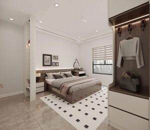 Thiết kế phòng ngủ nhà phố Hưng Yên