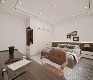 Góc làm việc trong phòng ngủ Hưng Yên