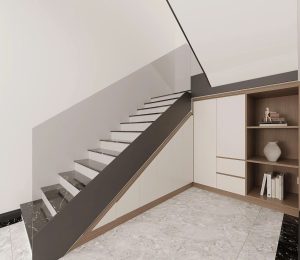 Hệ tủ dưới cầu thang nhà phố Thường Tín